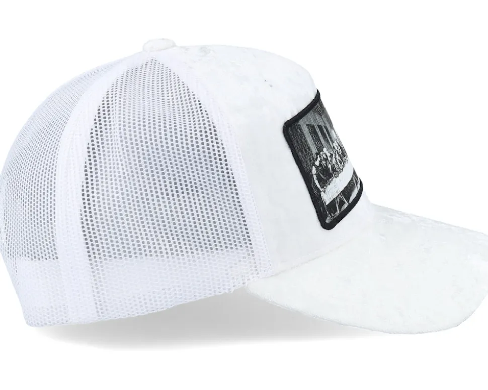 Last Supper White Velvet Trucker - Public Domain