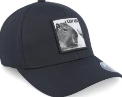 Lazy Capybara Black Flexfit - Iconic