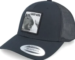 Lazy Capybara Black Trucker - Iconic