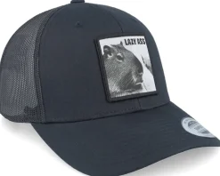 Lazy Capybara Black Trucker - Iconic