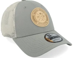 Leather Patch 9FORTY Light Grey Trucker - Bauer