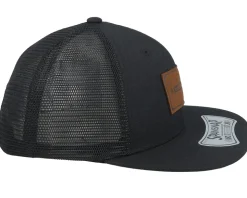 Leather Patch Sr Black Snapback - Bauer