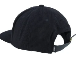 Leisure Low Unstructured Black Strapback - Vans