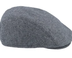 Lennart Pure Wool Blend Grey Flat Cap - Mayser