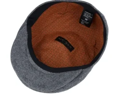 Lennart Pure Wool Blend Grey Flat Cap - Mayser