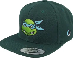 Leonardo Face Dark Green Snapback - TMNT