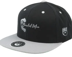 Leonardo black/Silver Snapback - Bearded Man