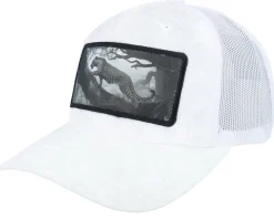 Leopard Big Patch Velvet White Trucker - Calza Pennello