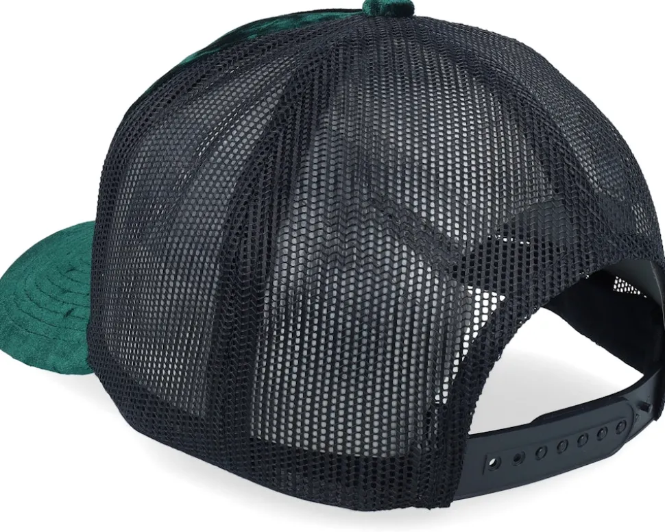 Leopard Big Patch Velvet Green/Black Trucker - Calza Pennello