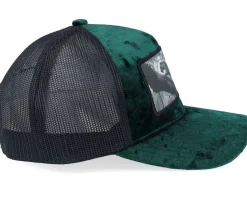 Leopard Big Patch Velvet Green/Black Trucker - Calza Pennello
