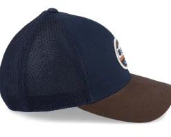 Leroy Navy/Brown/Navy Mesh/Hd Print Patch Trucker - Black Clover