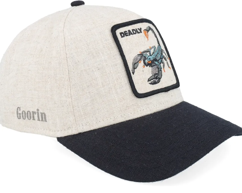 Lethal Linen Natural/Black A-Frame Adjustable - Goorin Bros.