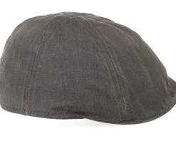 Level Co/Pe Brown Flat Cap - Stetson