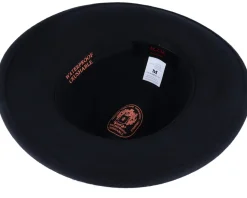 Levi Woolfelt Wr Crush. Black Fedora - MJM Hats