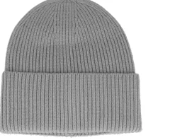 Light Grey Oversized Cuff Blank Beanie - Beechfield