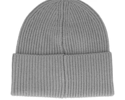 Light Grey Oversized Cuff Blank Beanie - Beechfield