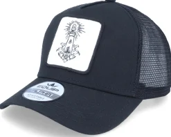 Lighthouse Ornament Patch Black Trucker - Iconic
