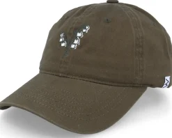 Lily Of The Valley Washed Cotton Olive Mom Cap - Wei
