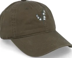 Lily Of The Valley Washed Cotton Olive Mom Cap - Wei