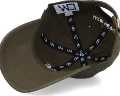 Lily Of The Valley Washed Cotton Olive Mom Cap - Wei