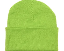 Lime Green Cuff Blank Beanie - Beechfield