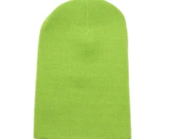 Lime Green Cuff Blank Beanie - Beechfield