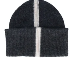 Line Balaclava Face Mask Beanie Jet Black Cuff - Upfront