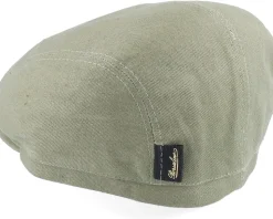Lined cap with stitched visor Olive Flat Cap - Borsalino