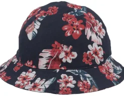 Linen Flowers Navy Bucket - Stetson