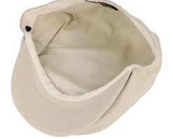 Linen Newsboy Natural Flat Cap - Jaxon & James