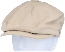 Linen Newsboy Natural Flat Cap - Jaxon & James