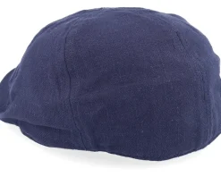 Linen-Cotton Blend Fabric Flat Cap - Seeberger