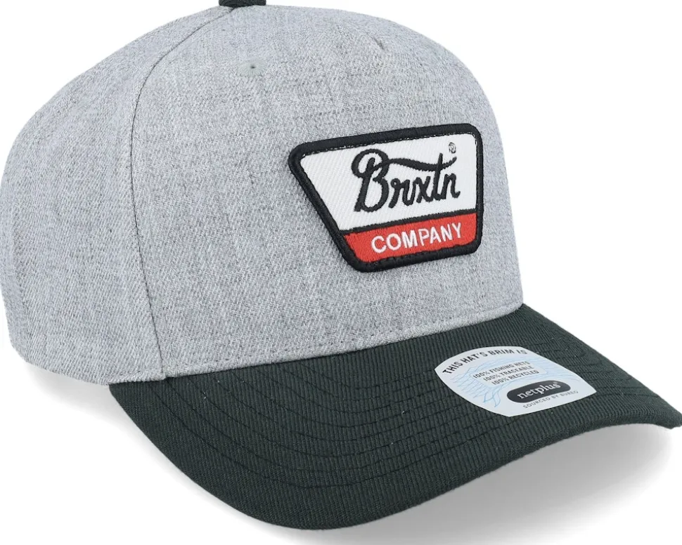 Linwood Heather Grey/Black Adjustable - Brixton