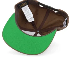 Little My Engraved Patch Tan Brown Snapback - Moomin