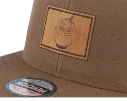 Little My Engraved Patch Tan Brown Snapback - Moomin