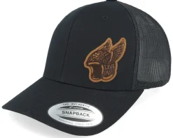 Live Fast Helmet Brown Patch Black Trucker - Born To Ride