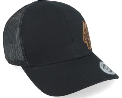 Live Fast Helmet Brown Patch Black Trucker - Born To Ride