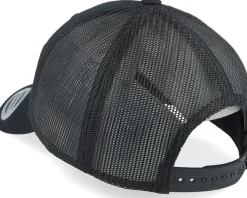 Live Fast Helmet Brown Patch Black Trucker - Born To Ride