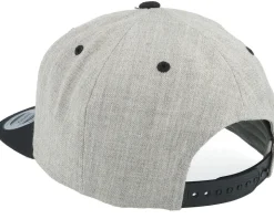 Live Fast Helmet Grey Patch Heather Grey/Black Snapback - Born To Ride