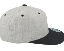 Live Fast Helmet Grey Patch Heather Grey/Black Snapback - Born To Ride