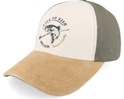 Live To Fish Love To Hook Up Olive Adjustable - MJM Hats