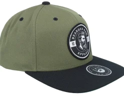 Logo 25 Olive/Black Snapback - Bearded Man