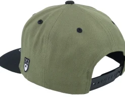 Logo 25 Olive/Black Snapback - Bearded Man