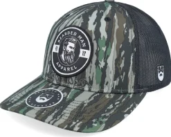 Logo 25 112p Realtree Original/Black Trucker - Bearded Man