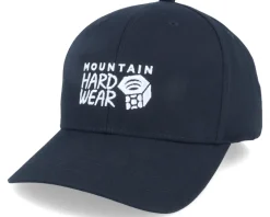 Logo 6 Panel Hat Dark Storm Black Adjustable - Mountain Hardwear