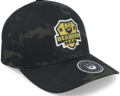 Logo Badge Dark Camo Flexfit - Bearded Man
