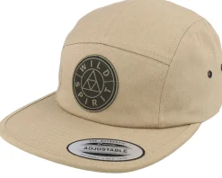 Logo Basic Mountain Khaki 5-panel - Wild Spirit