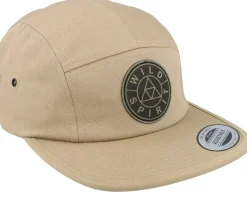 Logo Basic Mountain Khaki 5-panel - Wild Spirit
