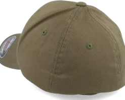 Logo Basic Mountain Olive Flexfit Wooly Combed - Wild Spirit