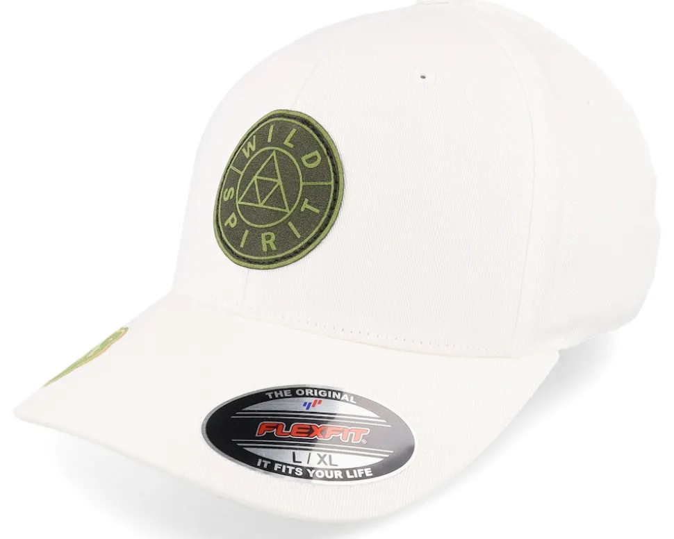 Logo Basic Mountain Olive Flexfit Wooly Combed - Wild Spirit